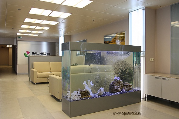 Изготовление аквариумов для офиса